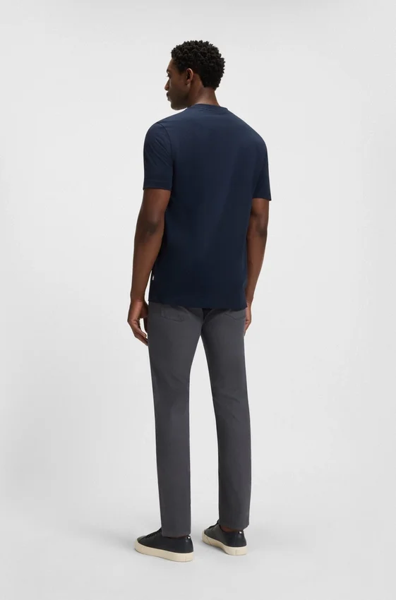 Delaware slim-fit trousers in patterned stretch cotton Delaware slim-fit trousers in patterned stretch cotton