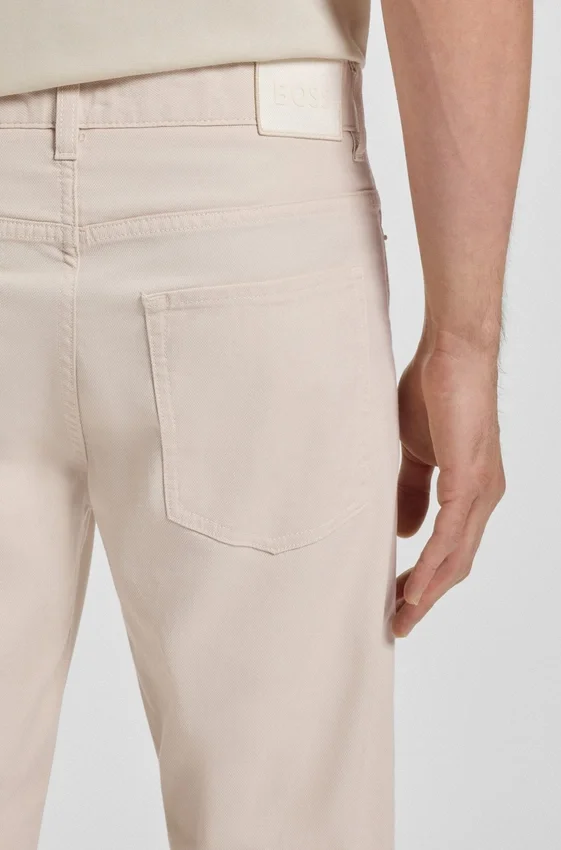 Delaware slim-fit trousers in patterned stretch cotton Delaware slim-fit trousers in patterned stretch cotton