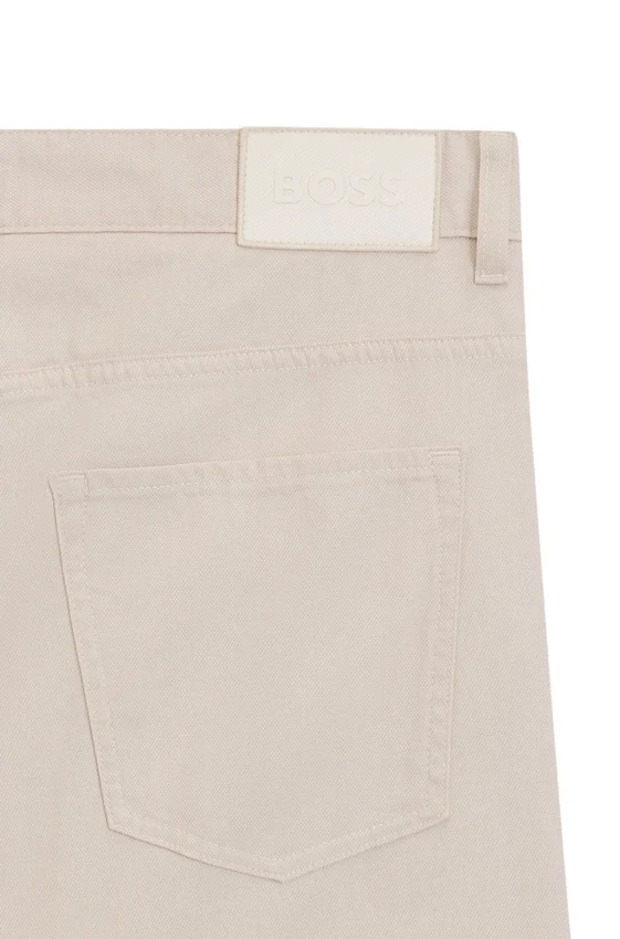 Delaware slim-fit trousers in patterned stretch cotton Delaware slim-fit trousers in patterned stretch cotton