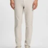 Delaware slim-fit trousers in wrinkle-resistant dobby