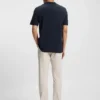 Delaware slim-fit trousers in wrinkle-resistant dobby