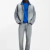 Denim jacket with inside-out styling Denim jacket with inside-out styling