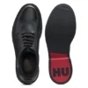Derby shoes in leather with perforated monograms