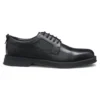 Derby shoes in leather with perforated monograms