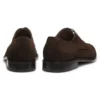 Derby shoes in suede with cap toe