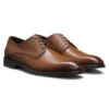 Derby shoes in textured and smooth leather