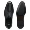 Derby shoes in textured and smooth leather