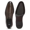 Derby shoes in textured and smooth leather
