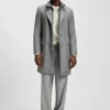 Detachable-inner coat in a slim fit