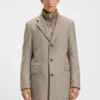 Detachable-inner coat in a slim fit