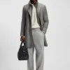 Detachable-inner coat in a slim fit