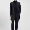Detachable-inner coat in a slim fit