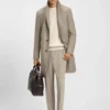 Detachable-inner coat in a slim fit