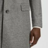 Detachable-inner coat in a slim fit