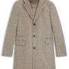 Detachable-inner coat in a slim fit