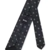 Diagonal-stripe tie in a silk blend
