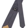 Diagonal-stripe tie in Italian-made silk jacquard