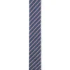 Diagonal-stripe tie in silk