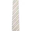Diagonal-stripe tie in silk