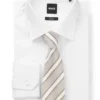 Diagonal-stripe tie in silk