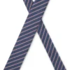 Diagonal-stripe tie in silk