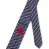 Diagonal-stripe tie in silk
