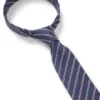 Diagonal-stripe tie in silk