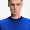 Dip-dyed logo T-shirt in cotton jersey