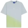 Dip-dyed logo T-shirt in cotton jersey