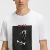 Dobermann-print T-shirt in cotton jersey