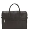 Document case with embossed pattern