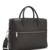 Document case with embossed pattern