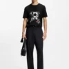 Dog-artwork T-shirt in cotton jersey