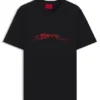 Dog-artwork T-shirt in cotton jersey