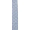 Dot-motif tie in a silk blend