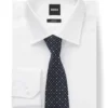 Dot-motif tie in a silk blend
