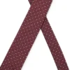 Dot-motif tie in a silk blend
