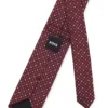 Dot-motif tie in a silk blend