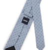 Dot-motif tie in a silk blend