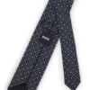 Dot-motif tie in a silk blend