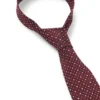 Dot-motif tie in a silk blend