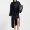 Double-breasted coat in an oversized fit