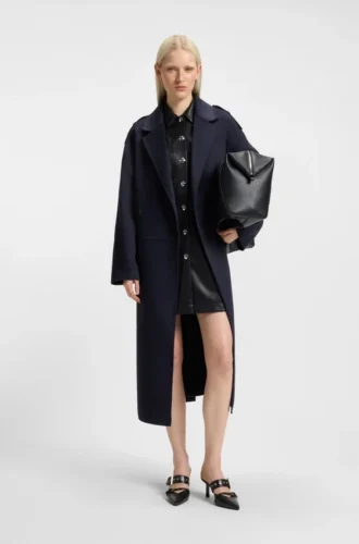 Double-breasted coat in an oversized fit