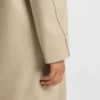 Double-breasted coat in virgin wool and cashmere
