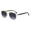 Double-bridge sunglasses in black and gold tones Double-bridge sunglasses in black and gold tones