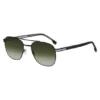 Double-bridge sunglasses in black steel Double-bridge sunglasses in black steel