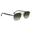 Double-bridge sunglasses in black steel Double-bridge sunglasses in black steel
