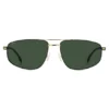Double-bridge sunglasses in black with gold-tone trims Double-bridge sunglasses in black with gold-tone trims