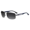 Double-bridge sunglasses with blue temples Double-bridge sunglasses with blue temples