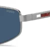 Double-bridge sunglasses with cut-out logo